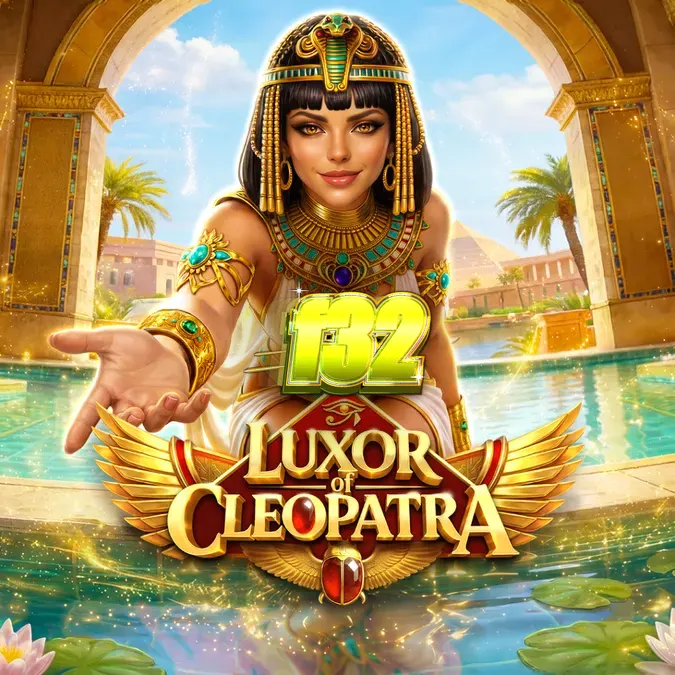 Tampilan visual slot Luxor of Cleopatra dengan latar belakang kuil Mesir kuno yang megah.